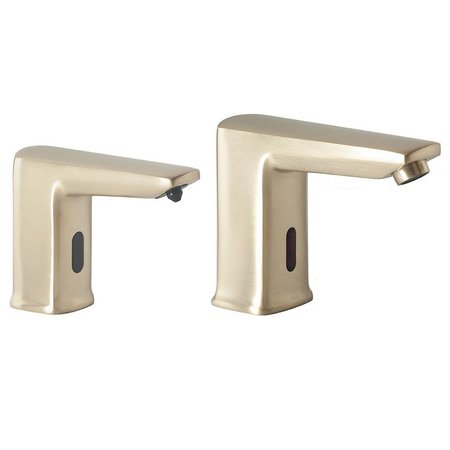 MACFAUCETS MP22 Matching Pair Of Faucet And Soap Dispenser, Satin Brass MP22 PVD